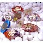 Mix Orgone Eye Shape Pendant with Metal Symbols | Energy Healing Jewelry