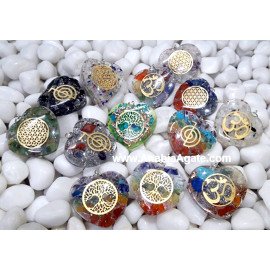 Mix Orgone Heart Pendants with Metal Symbols | Orgone Energy Healing Jewelry