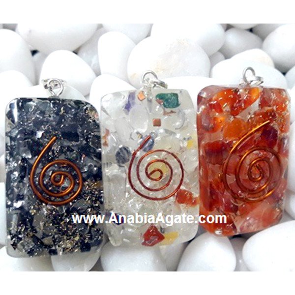 Mix Rectangle Orgone Pendants - Enhance Your Energy with Unique Designs