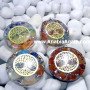 Mixed Orgone Round Pendants with Metal Tree of Life | Unique Energy Jewelry