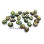 Moss Agate Engraved Rune Set