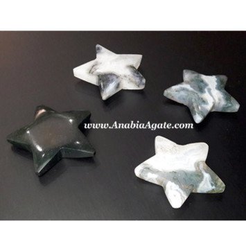 Moss Agate Stars - Unique Natural Jewelry & Decor