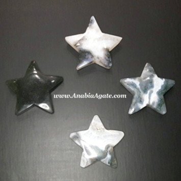 Moss Agate Stars - Unique Natural Jewelry & Decor