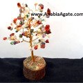 Multi Color Double Wired 100 Gemstone Chips Tree