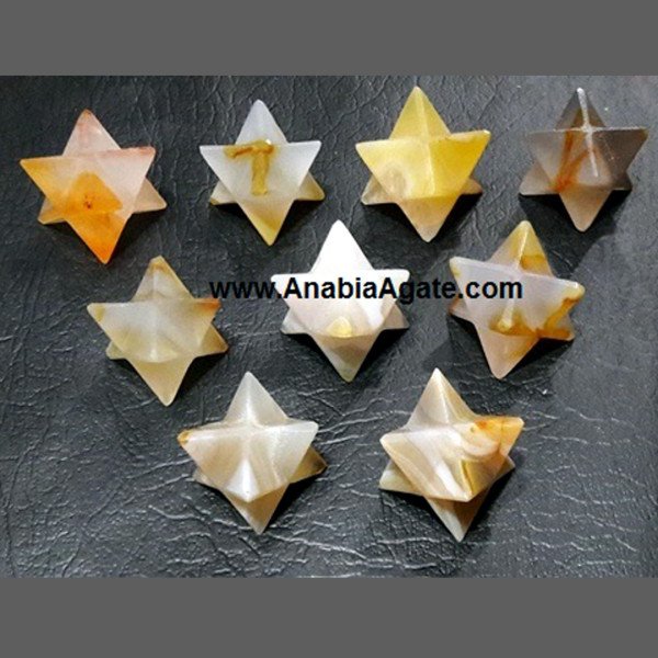 Navrang Agate Merkaba Stars