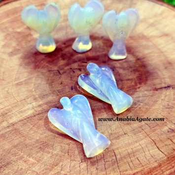 Opalite 1 Inch Angel Figurines - Beautifully Crafted Angel Figurines