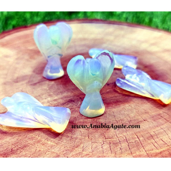Opalite 1 Inch Angel Figurines - Beautifully Crafted Angel Figurines