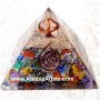 Orgone Chakra Pyramid With Crystal Merkaba Star
