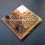 Orgone Flower Of Life Symbols Pyramid With Snow Quartz Tumble