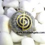 Orgone Metal Cho Ku Rei Dome Pendant - Healing Crystals Necklace