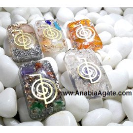 Orgone Metal Cho Ku Rei Rectangle Shaped Pendants - Enhance Your Energy Balance