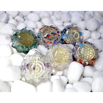 Orgone Pendants with Metal Symbols - Enhance Your Energy Field