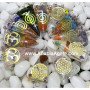 Orgone Triangle Pendant with Metal Symbols | Energy Healing Jewelry