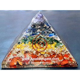 Orgone Chakra Layer Pyramid - Bulk Supply