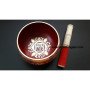 Tibetan Root Chakra Singing Bowl with Leather Stick | Meditation and Healing