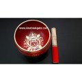 Tibetan Root Chakra Singing Bowl with Cushion and Leather Stick | Mindfulness Meditation Tool