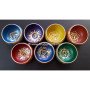 Tibetan Chakra Singing Bowl 4 Inch Set with Leather Sticks