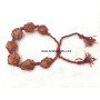Red Carnelian Netted Tumble Bracelet - Handcrafted Gemstone Jewelry