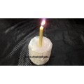 Selenite Candle Holder - Natural Crystal Decor