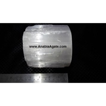 Selenite Candle Holder - Natural Crystal Decor