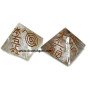 Crystal Quartz Usui Engraved Pyramid for Healing and Meditation