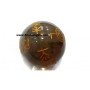 Smoky Quartz Usui Engraved Sphere - Beautiful Crystal Healing Tool