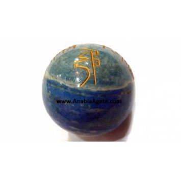 Lapis Lazuli Usui Engraved Balls - Exquisite Metaphysical Creations