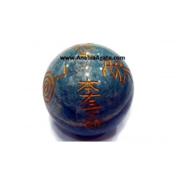Lapis Lazuli Usui Engraved Balls - Exquisite Metaphysical Creations