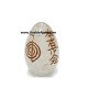 Crystal Quartz Usui Engraved Reiki Egg - Healing Crystal for Meditation and Energy Alignment