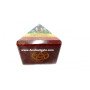 Bonded Seven Chakra Stone Pyramid with Engraved 5 Elements
