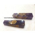 Amethyst Reiki Engraved Tower