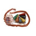 Square Bronze Cage Chakra Cone Necklace Set | Unique Chakra Jewelry