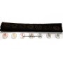 Crystal Quartz Chakra Colour Sanskrit Oval Set with Velvet Purse - Enhance Your Energy Flow