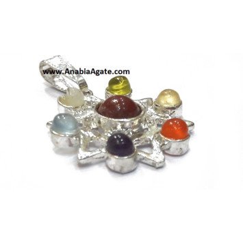 Chakra Star Metal Pendant - Balance Your Energy Centers