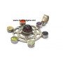 Web Chakra Metal Pendant - Handcrafted Spiritual Jewelry