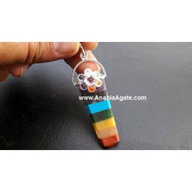 Bonded Chakra Flat Stick Pendant - Bulk Supply