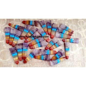 Chakra Bonded Flat Sticks for Exquisite Jewelry Making - Bulk Supply