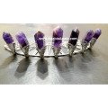 Amethyst Pencil Points Silver Tiara