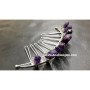 Amethyst Pencil Points Silver Tiara