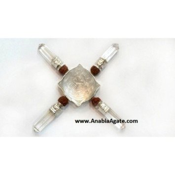 Crystal Quartz Shree Yantra Energy Generator - Enhance Spiritual Energy Flow