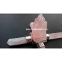 Rose Quartz Pencil Energy Generator with Raw Rose Quartz Center (1 Lot)