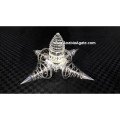 Crystal Quartz Shree Yantra Energy Generator with Silver Vortex | Harmonize Your Space