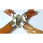 Orange Aventurine Angel Energy Generator with Crystal Pyramid in Center