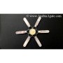 Rose Quartz Pencil Energy Generator with Crystal Quartz Sphere