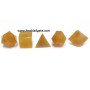Yellow Aventurine Sacred Geometry Set - 5 Pieces | Crystal Healing