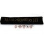 Rose Quartz 5 Pcs Sacred Geometry Set with Velvet Purse
