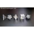 Blue Aventurine 5pcs Sacred Geometry Set - Crystal Healing and Meditation Tools