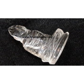 Crystal Clear Quartz Small Buddha Figurine - Mindful Home Decor