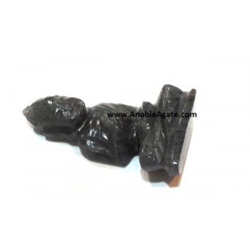 Blue Jade Pocket Size Buddha Figurine - Tranquil Zen Décor Accessory