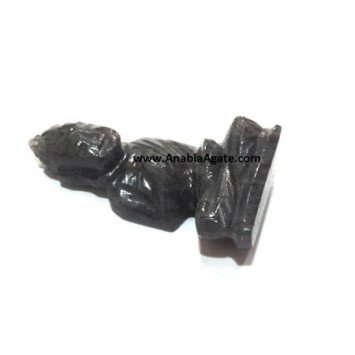 Blue Jade Pocket Size Buddha Figurine - Tranquil Zen Décor Accessory
